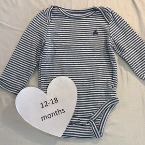 GAP - Striped Blue and White Kids One Piece/Onesie top